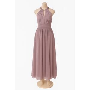 Fairy classic Kennedy Blue Mauve Chiffon Bridesmaid Dress – Size Small – Halter